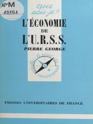 cover image of L'économie de l'U.R.S.S.